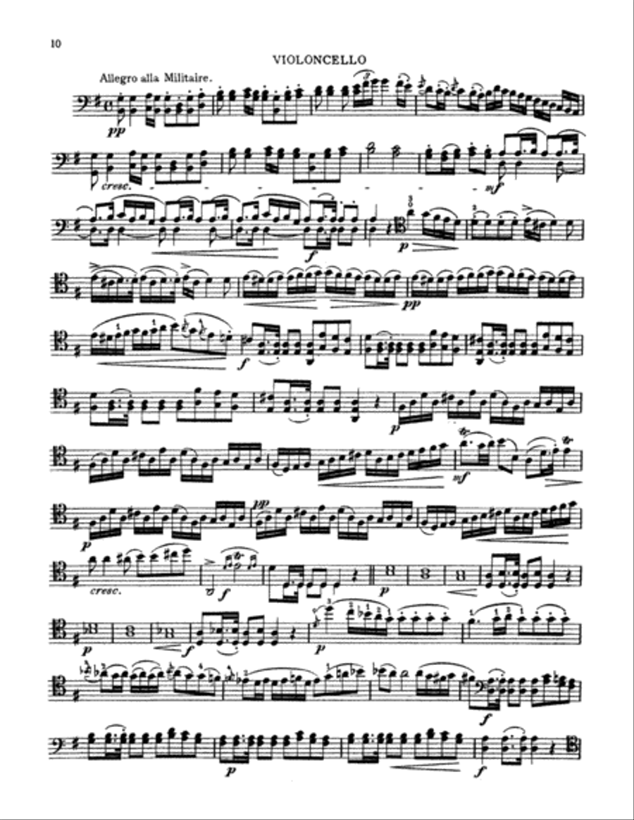Boccherini: Three Sonatas for Cello and Piano Piano Accompaniment scores gallery preview page 2