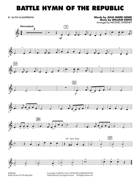 Battle Hymn of the Republic - Eb Alto Saxophone