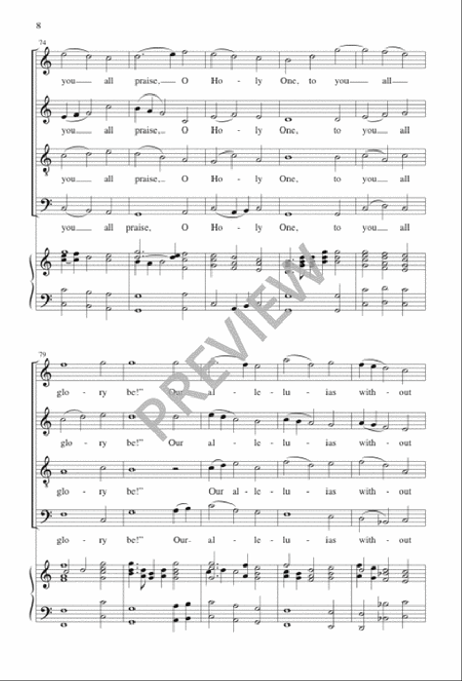 When Music Wakes My Sleeping Heart 4-Part scores gallery preview page 9