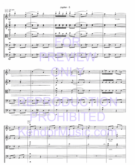 Jupiter (from The Planets) (Full Score)