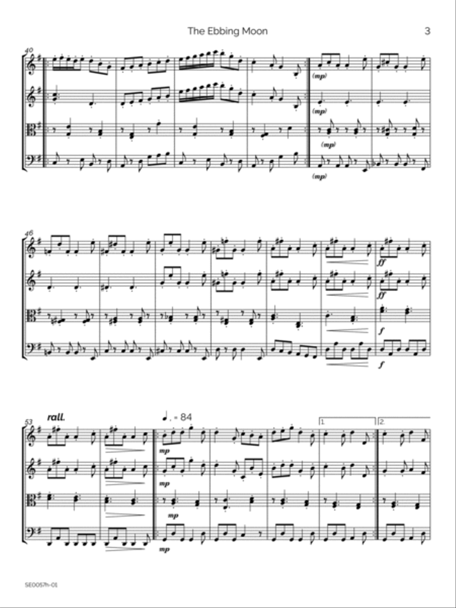 The Ebbing Moon The Ebbing Moon String Quartet scores gallery preview page 6