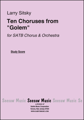 Ten Choruses from "Golem"
