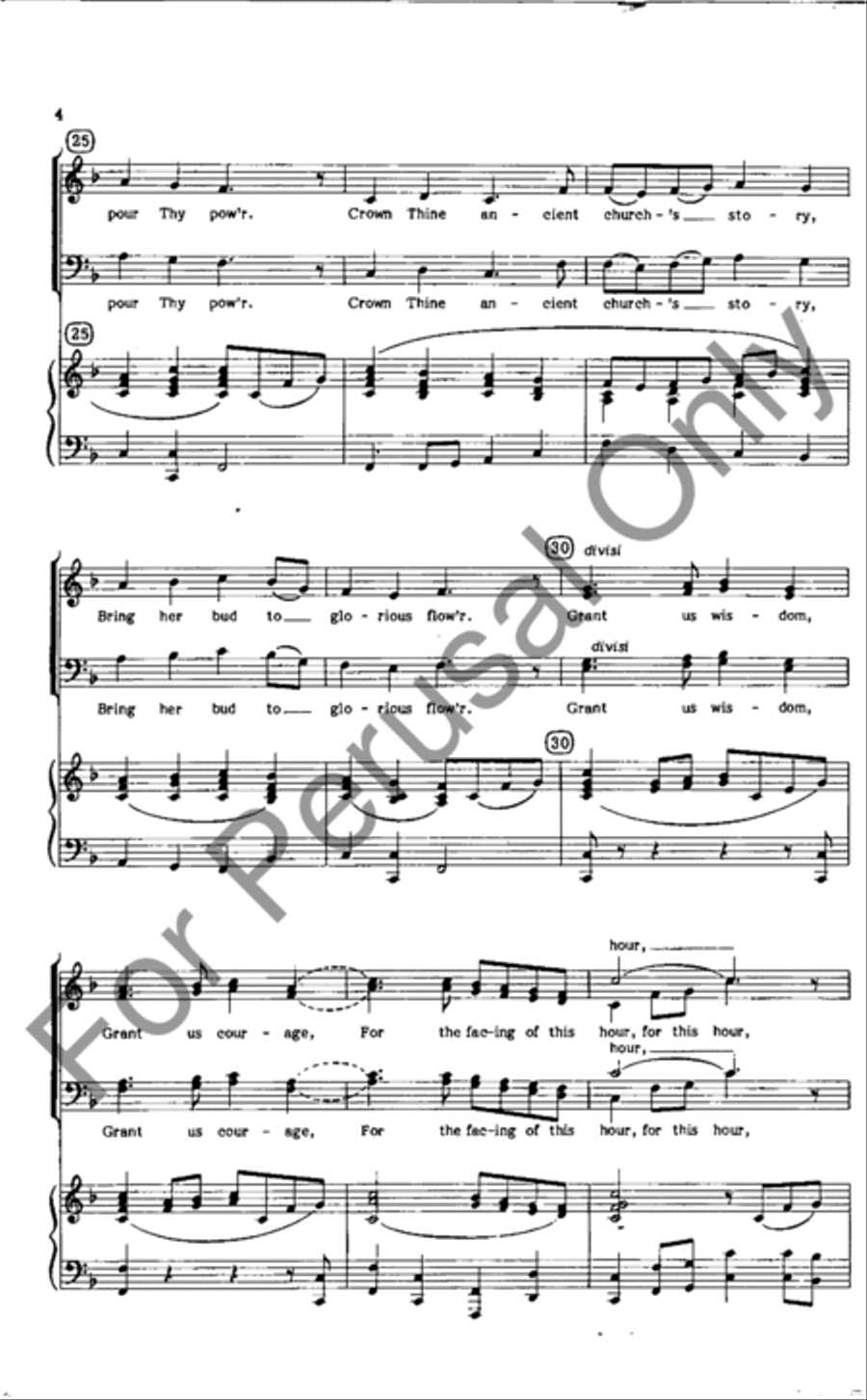 God Of Grace And God Of Glory (Choral Score) 4-Part scores gallery preview page 4