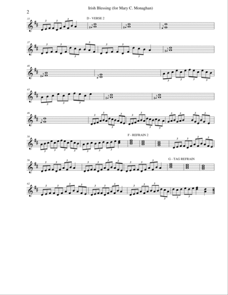 Irish Blessing Irish Blessing Choir scores gallery preview page 5
