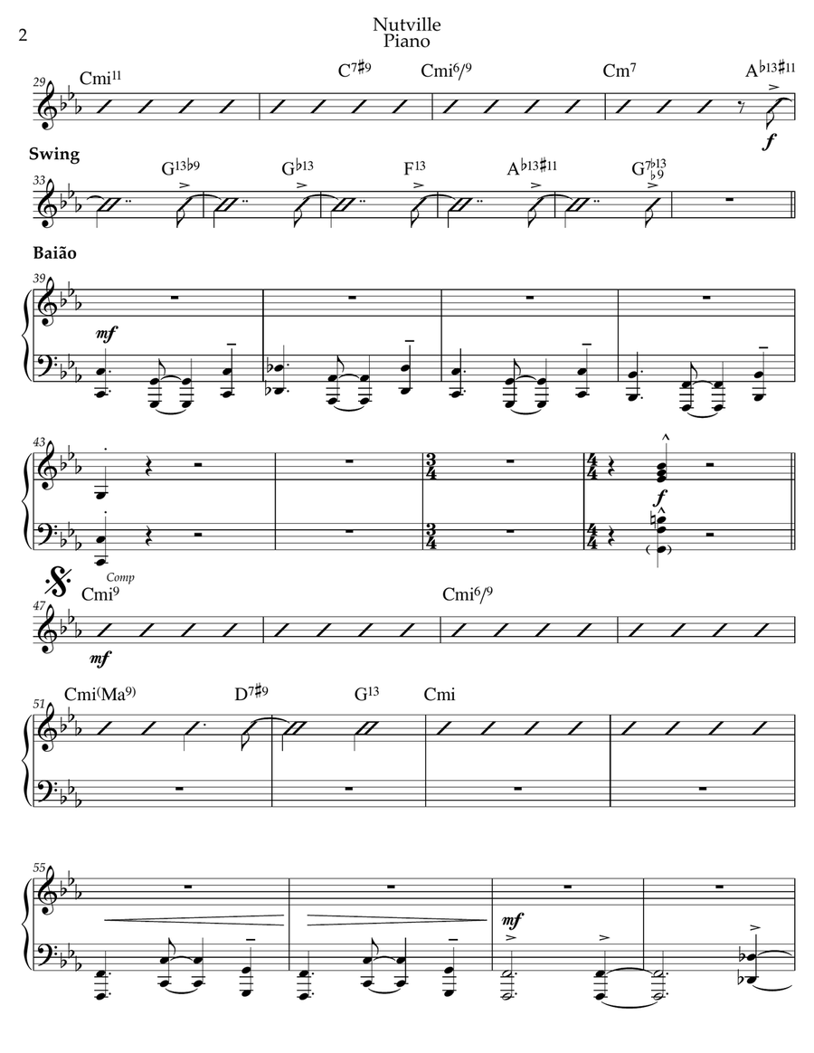 Nutville Small Ensemble scores gallery preview page 2