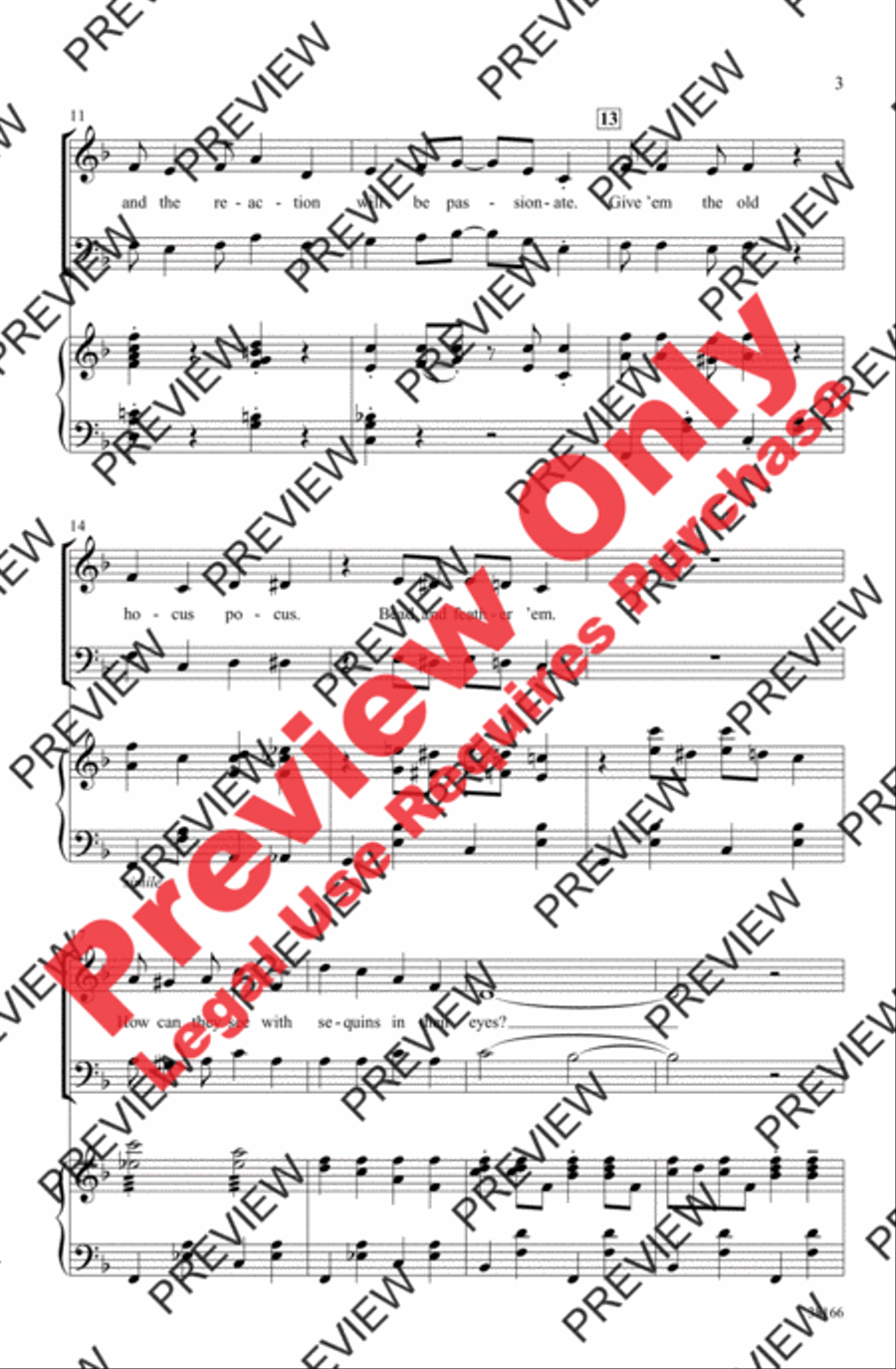 Razzle Dazzle 4-Part scores gallery preview page 3