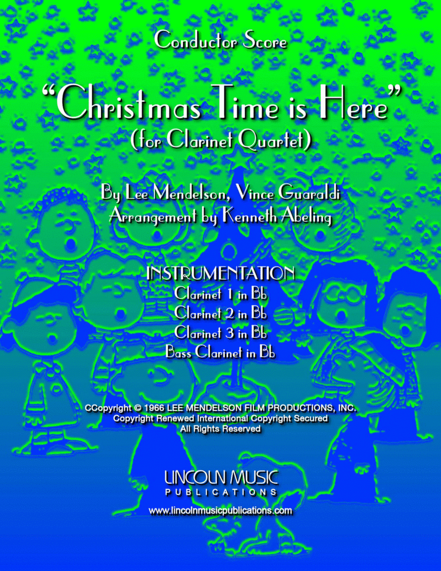 Christmas Time Is Here Woodwind Ensemble scores gallery preview page 1