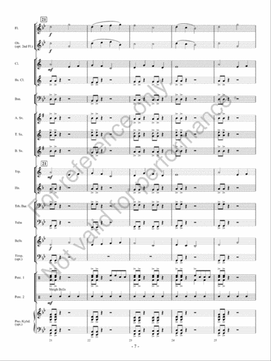 Nighthawk Concert Band scores gallery preview page 8