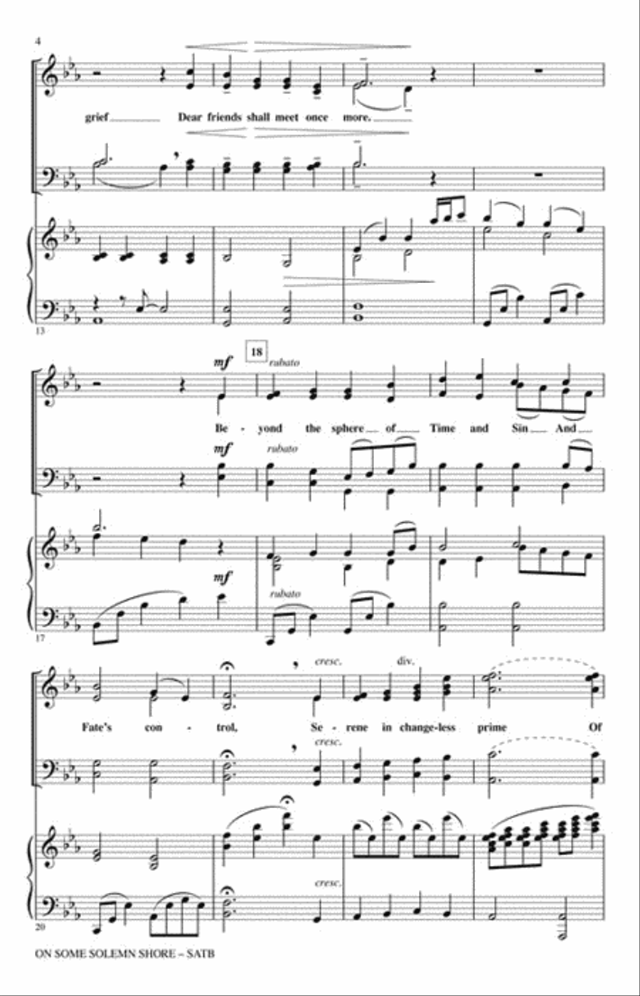 On Some Solemn Shore 4-Part scores gallery preview page 3