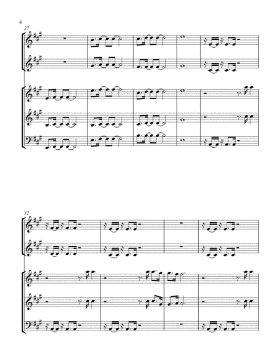 Dancing Queen Small Ensemble scores gallery preview page 4