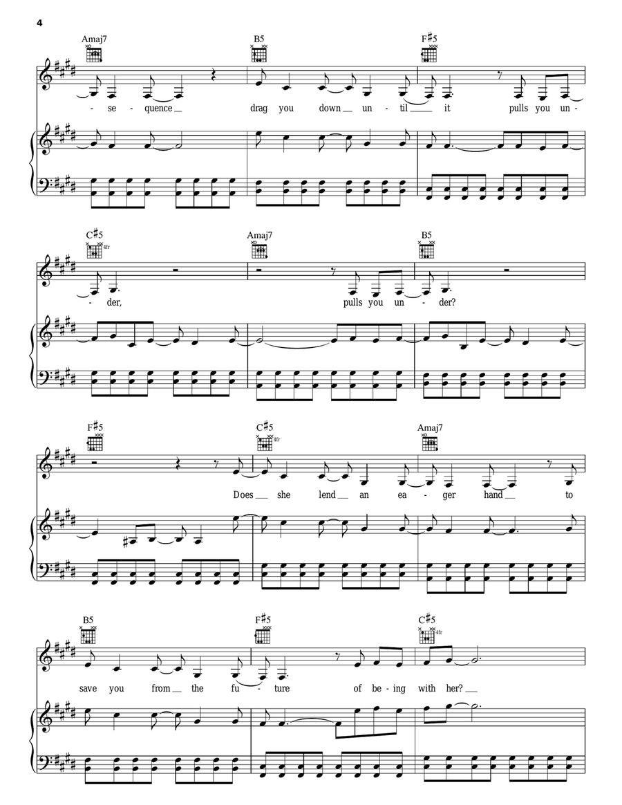 I Am Me Piano, Vocal, Guitar scores gallery preview page 4