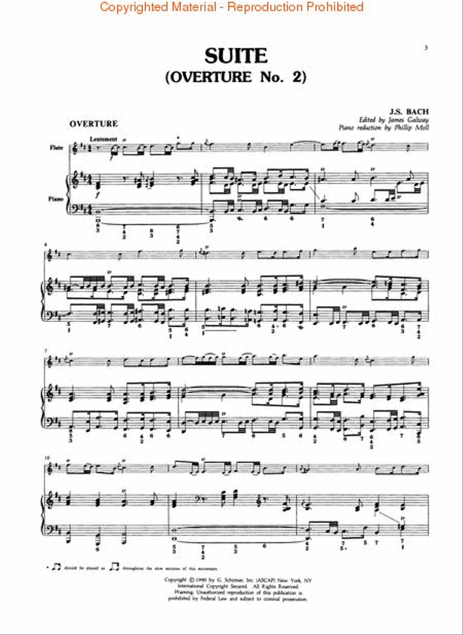 Suite in B Minor Flute Solo scores gallery preview page 2