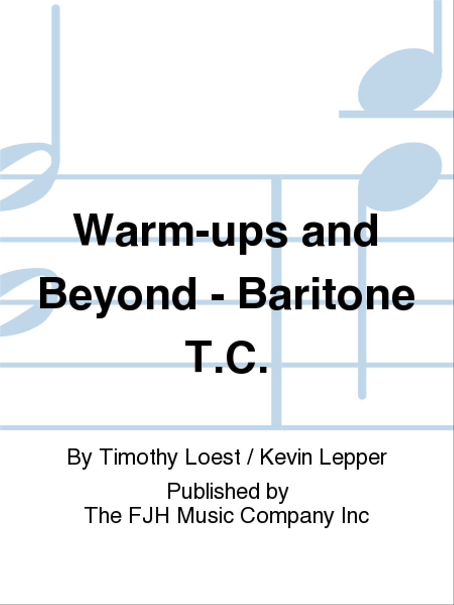 Warm-ups and Beyond - Baritone T.C. Concert Band scores gallery preview page 1