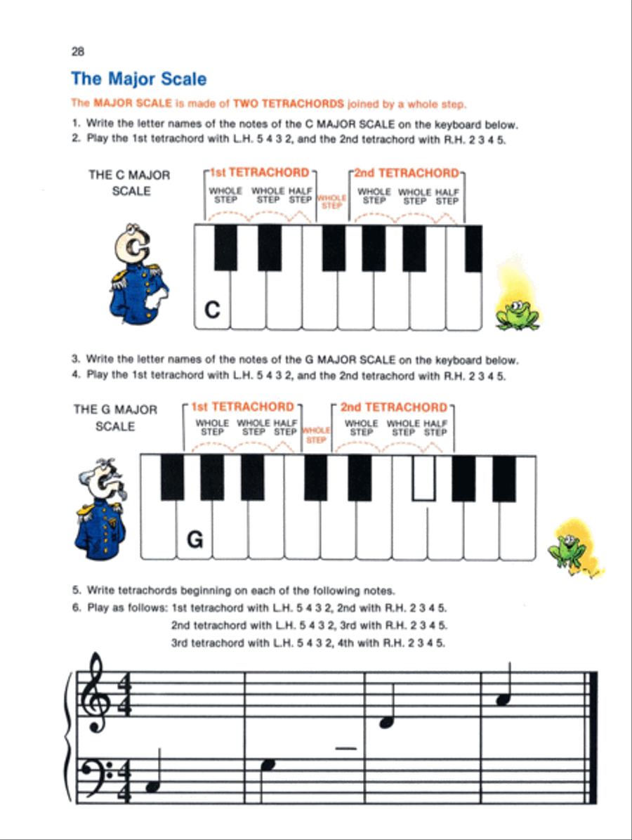 Alfred's Basic Piano Course Theory, Level 1B Piano Method scores gallery preview page 4