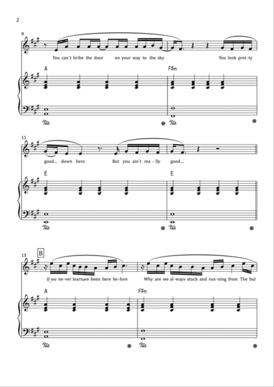 Sign Of The Times Voice scores gallery preview page 2