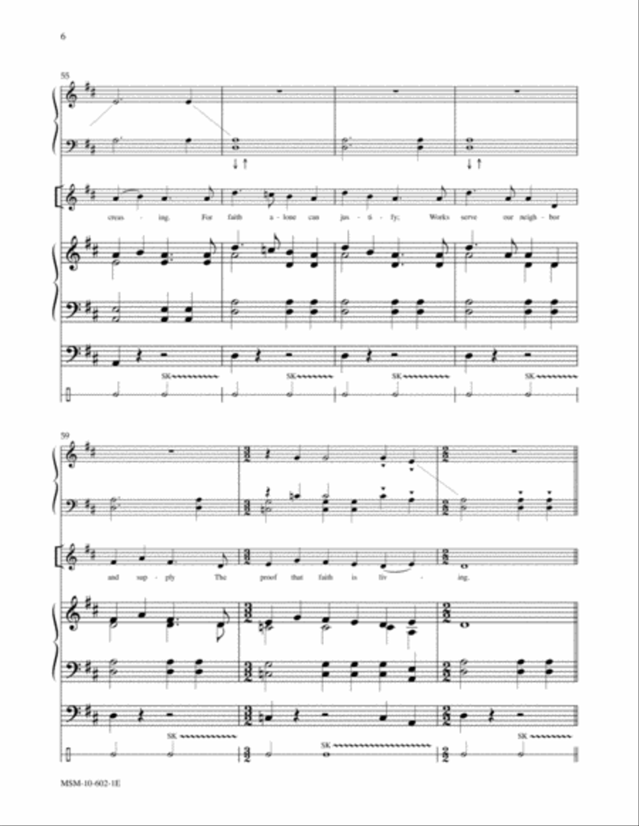 Salvation Unto Us Has Come (Es ist das heil) Choir scores gallery preview page 6