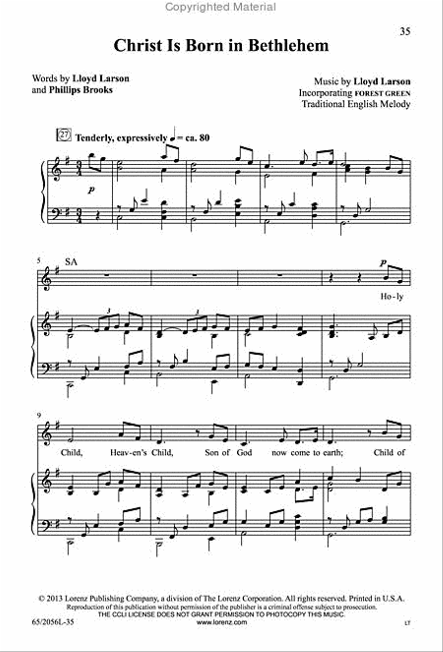 Bethlehem's Child Bethlehem's Child 3-Part scores gallery preview page 14