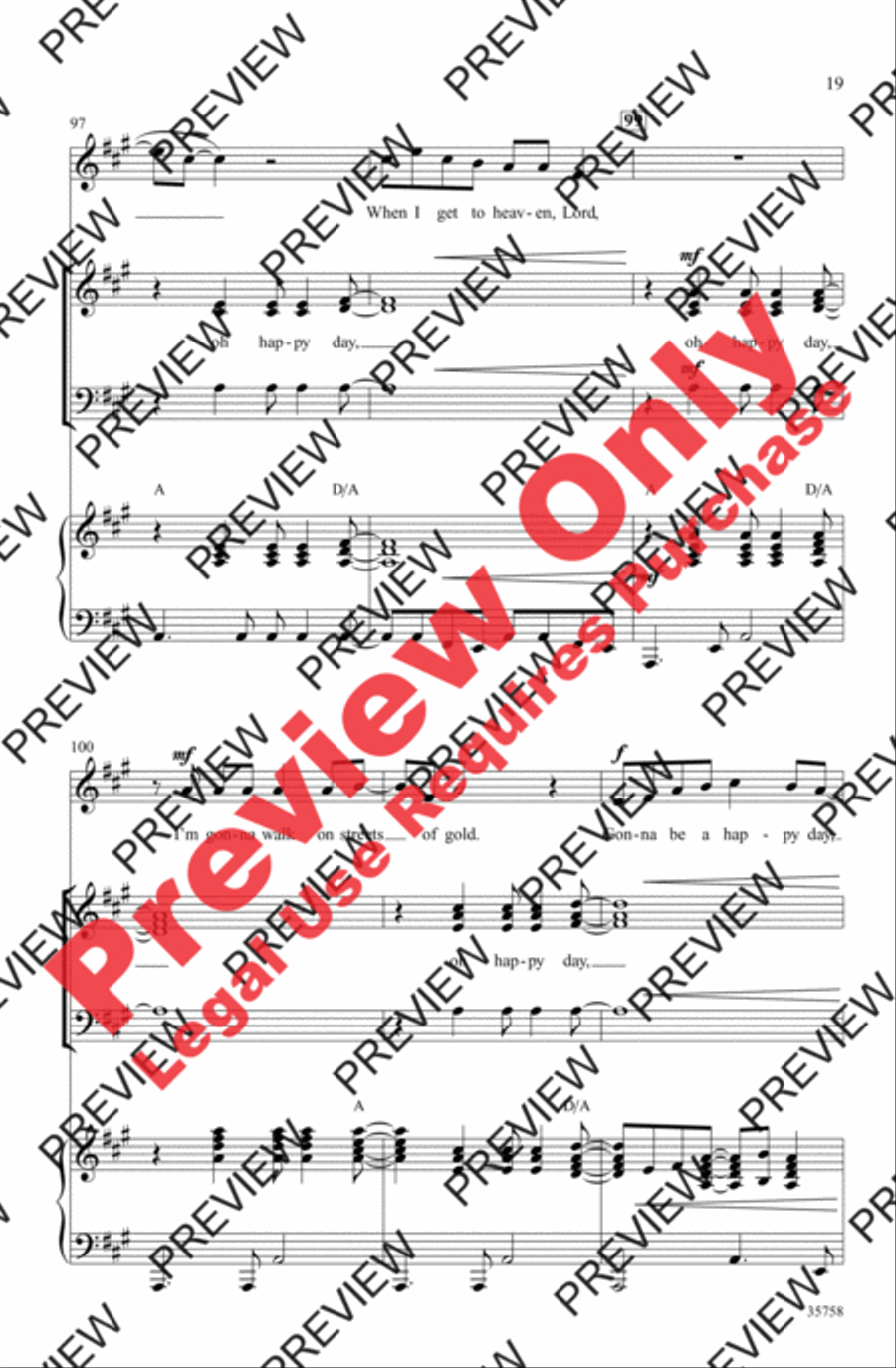 Oh Happy Day Oh Happy Day 3-Part scores gallery preview page 19
