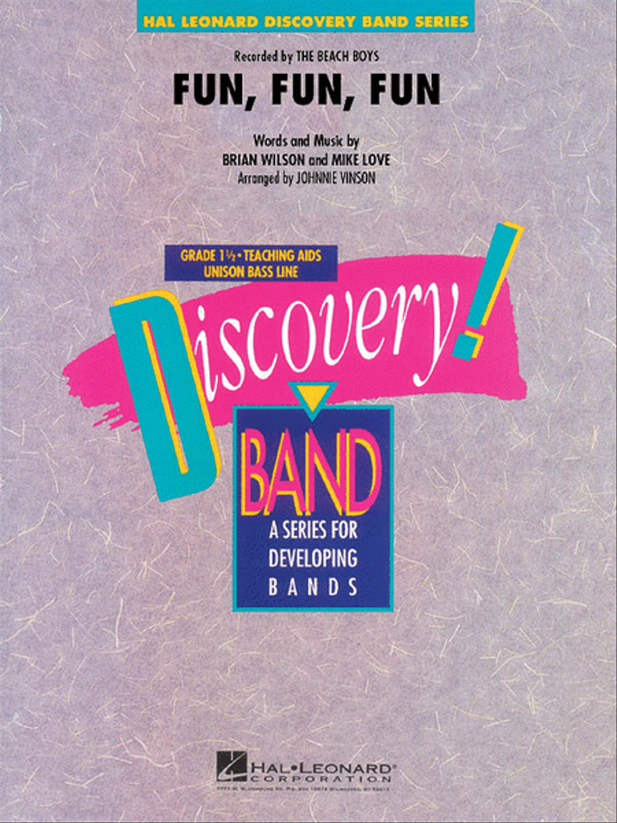Fun, Fun, Fun Concert Band scores gallery preview page 1
