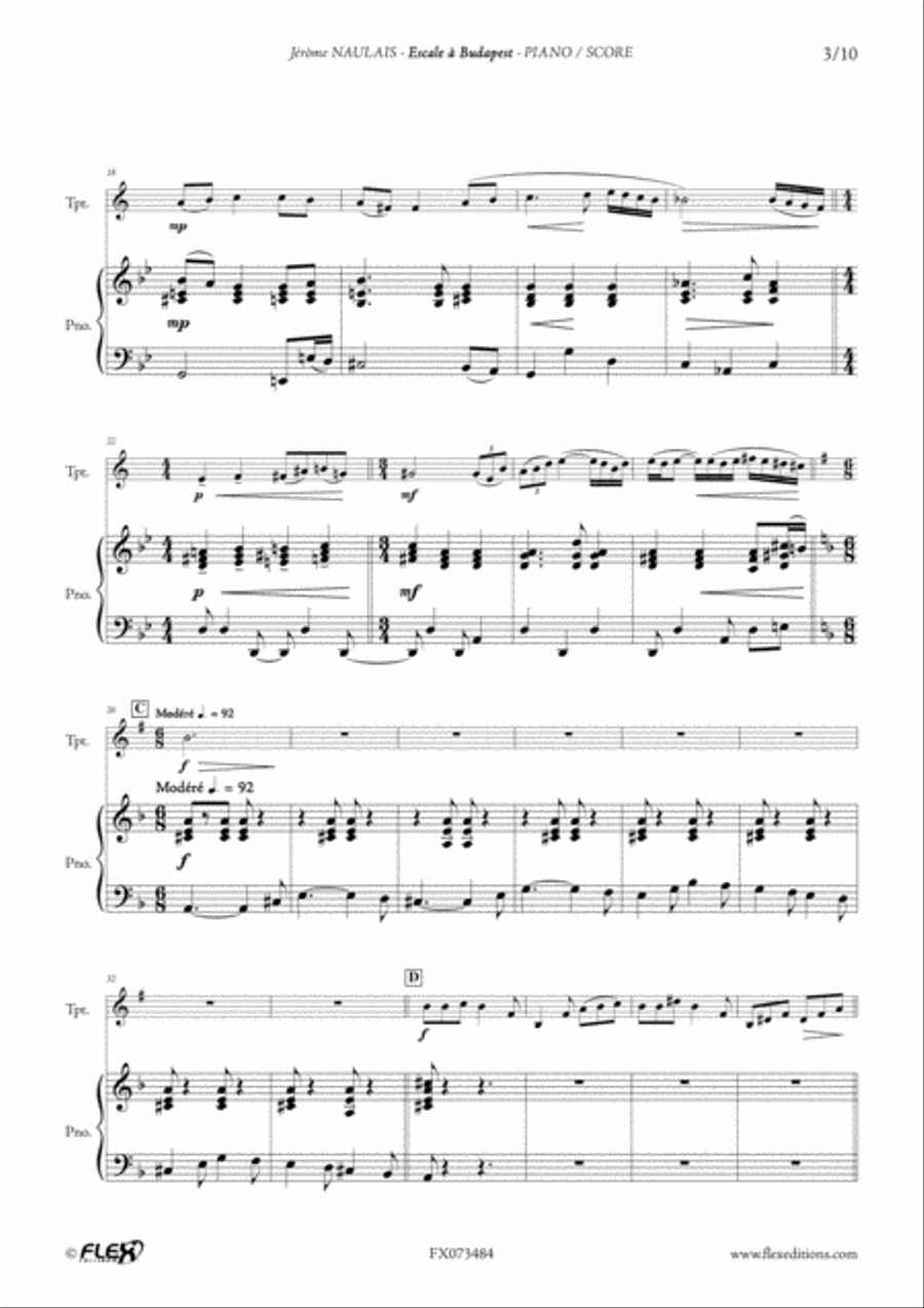 Escale a Budapest Cornet scores gallery preview page 3