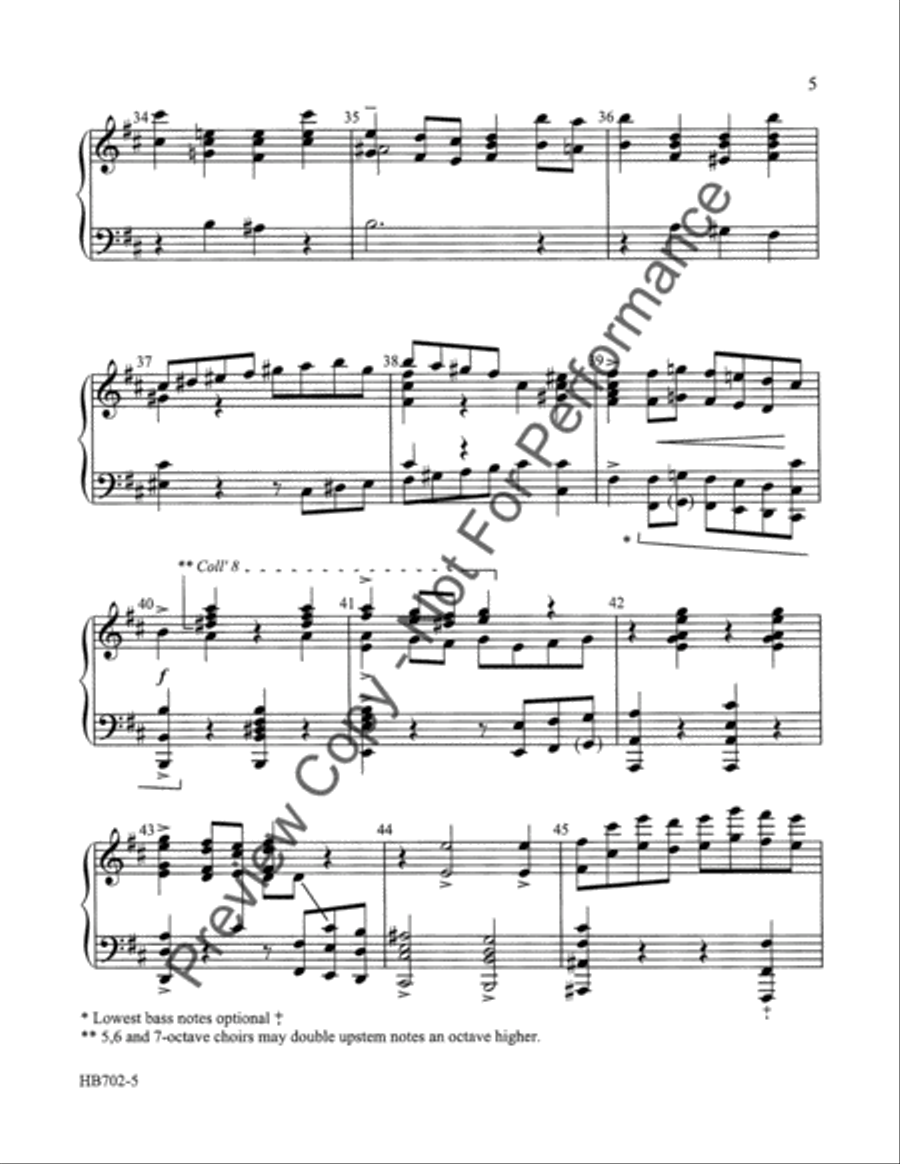 Bourree (revised) Handbell Choir scores gallery preview page 6