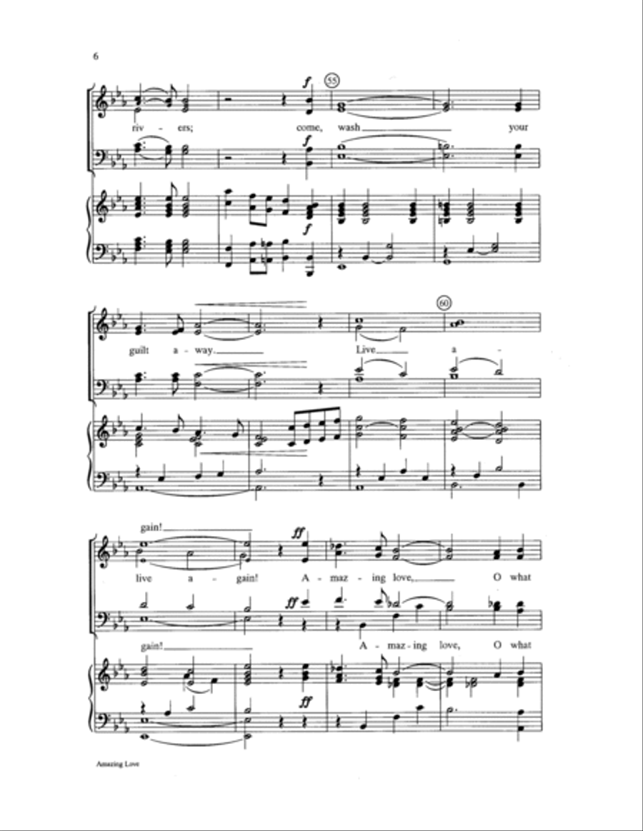 Amazing Love Choir scores gallery preview page 6