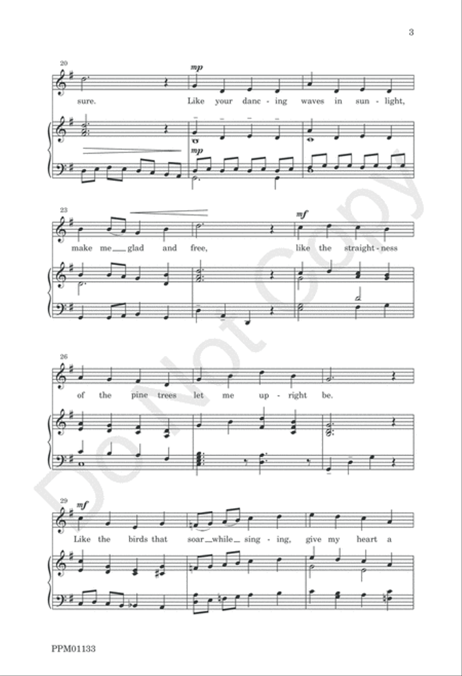God Who Touches Earth With Beauty Children's Choir scores gallery preview page 6