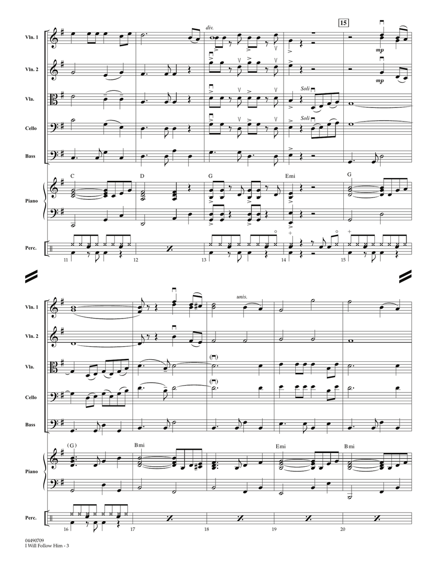 I Will Follow Him - Full Score Orchestra scores gallery preview page 3