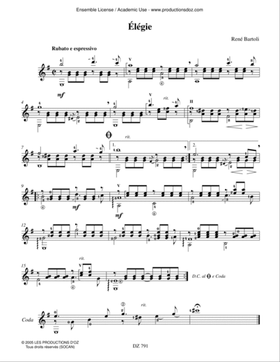 Réminiscences Réminiscences Classical Guitar scores gallery preview page 3