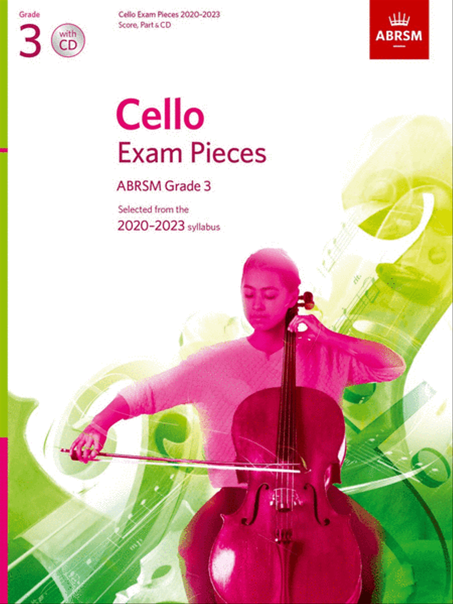 Cello Exam Pieces 2020-2023, ABRSM Grade 3, Score, Part & CD Piano Accompaniment scores gallery preview page 1