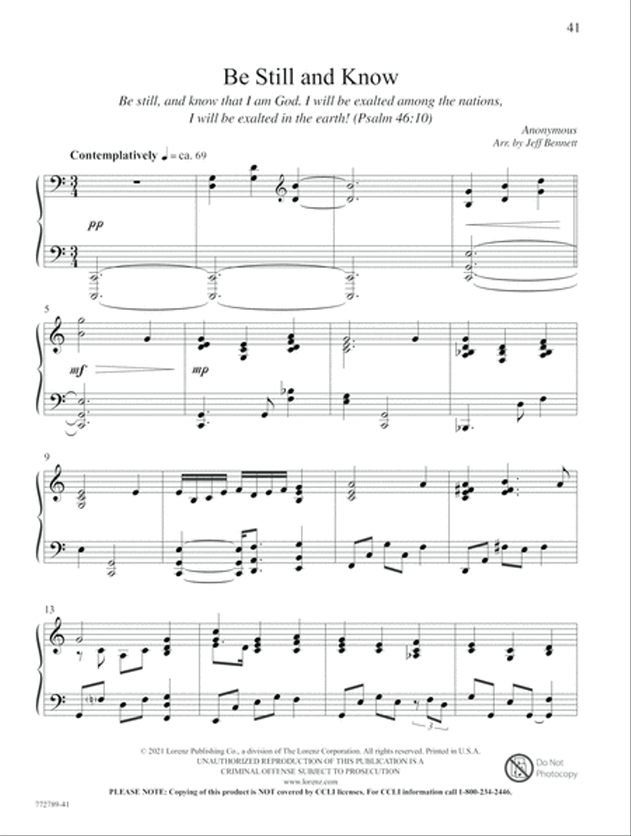Playing the Psalms Playing the Psalms Piano Solo scores gallery preview page 20