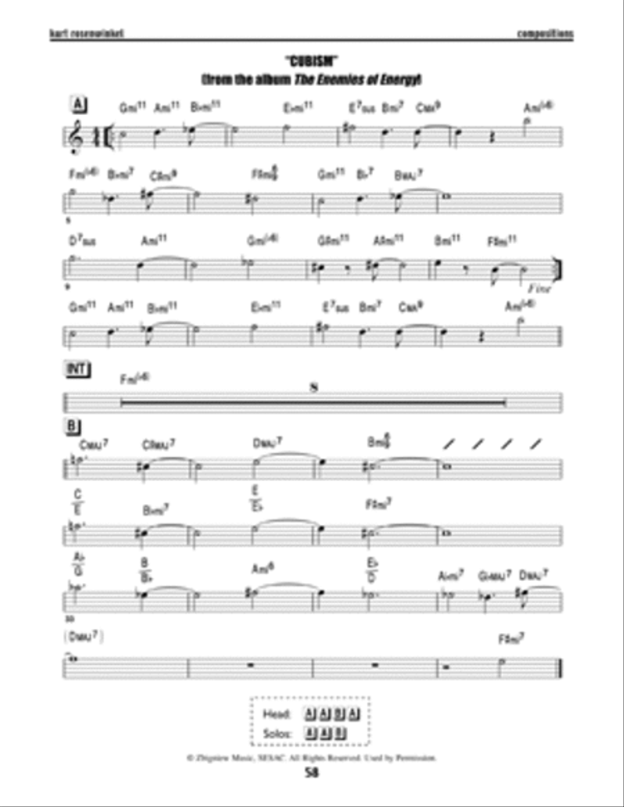 Kurt Rosenwinkel Compositions Electric Guitar scores gallery preview page 4