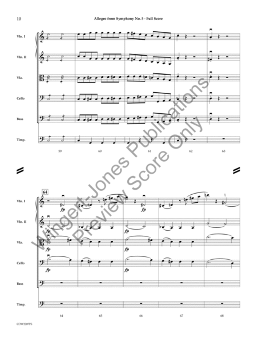 Allegro String Orchestra scores gallery preview page 9