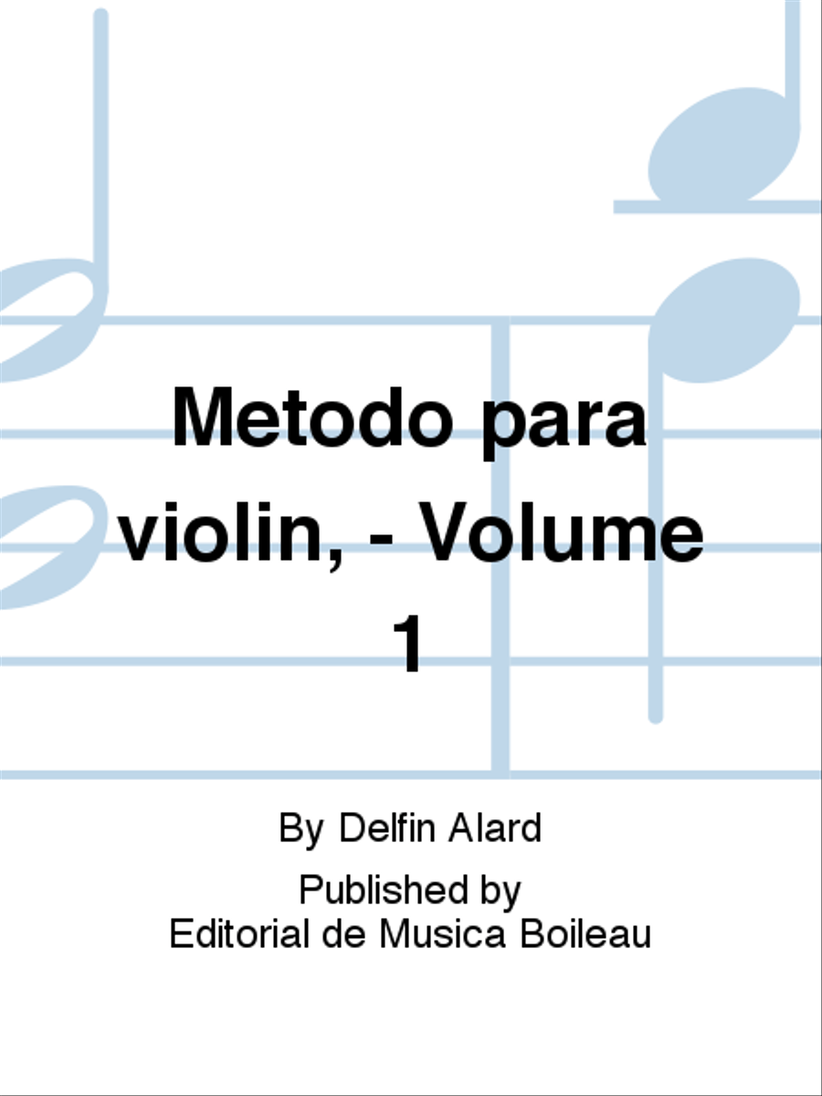 Metodo para violin, - Volume 1