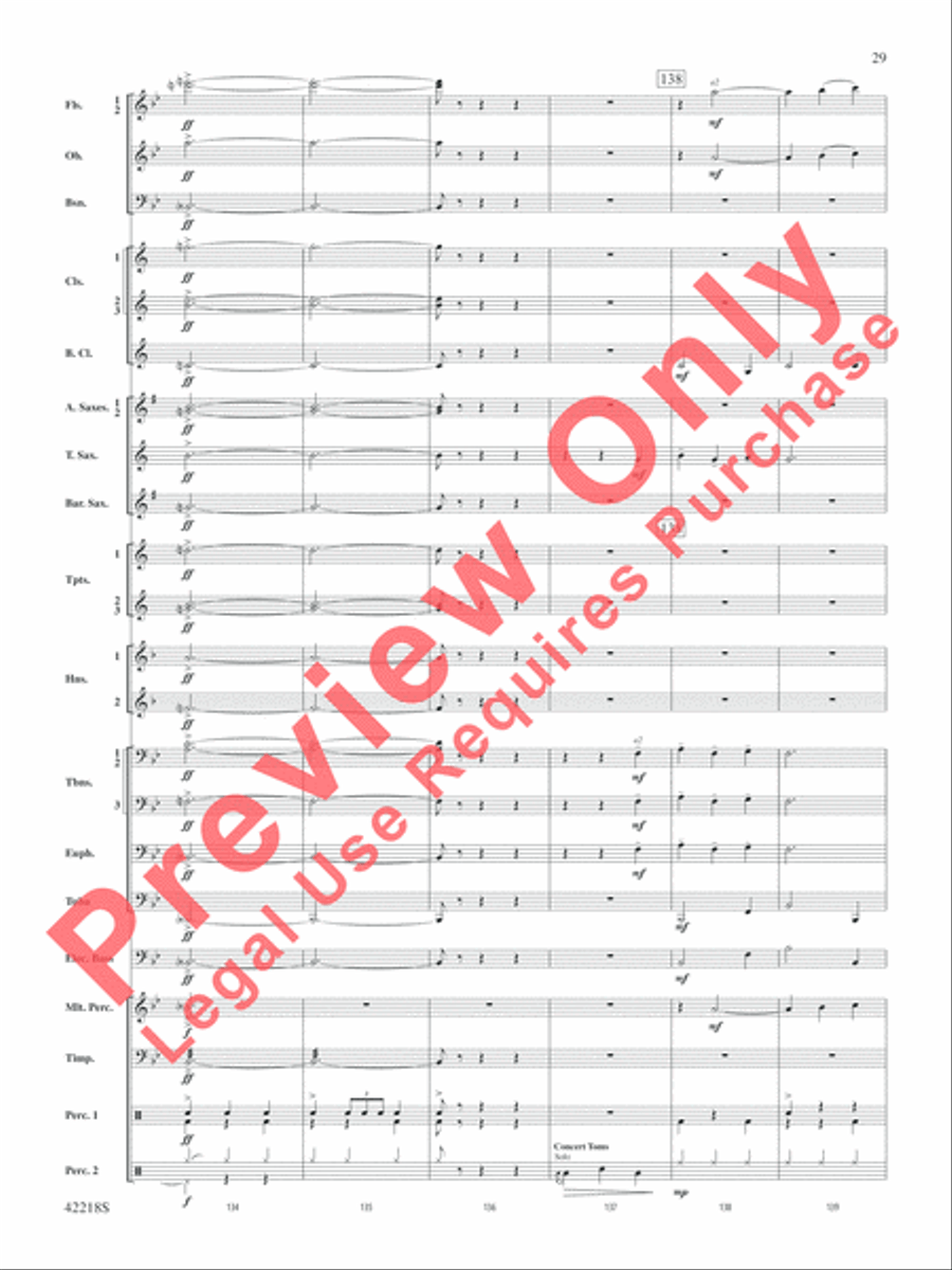 Tower of Power Greatest Hits Concert Band scores gallery preview page 30