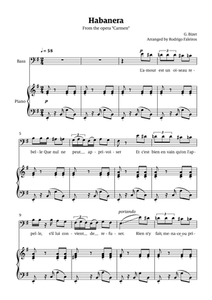 Habanera (for bass - E minor/major)