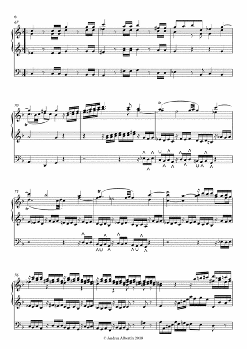 Adagio and Allegro (Fantasia) KV 594, arrangement for organ