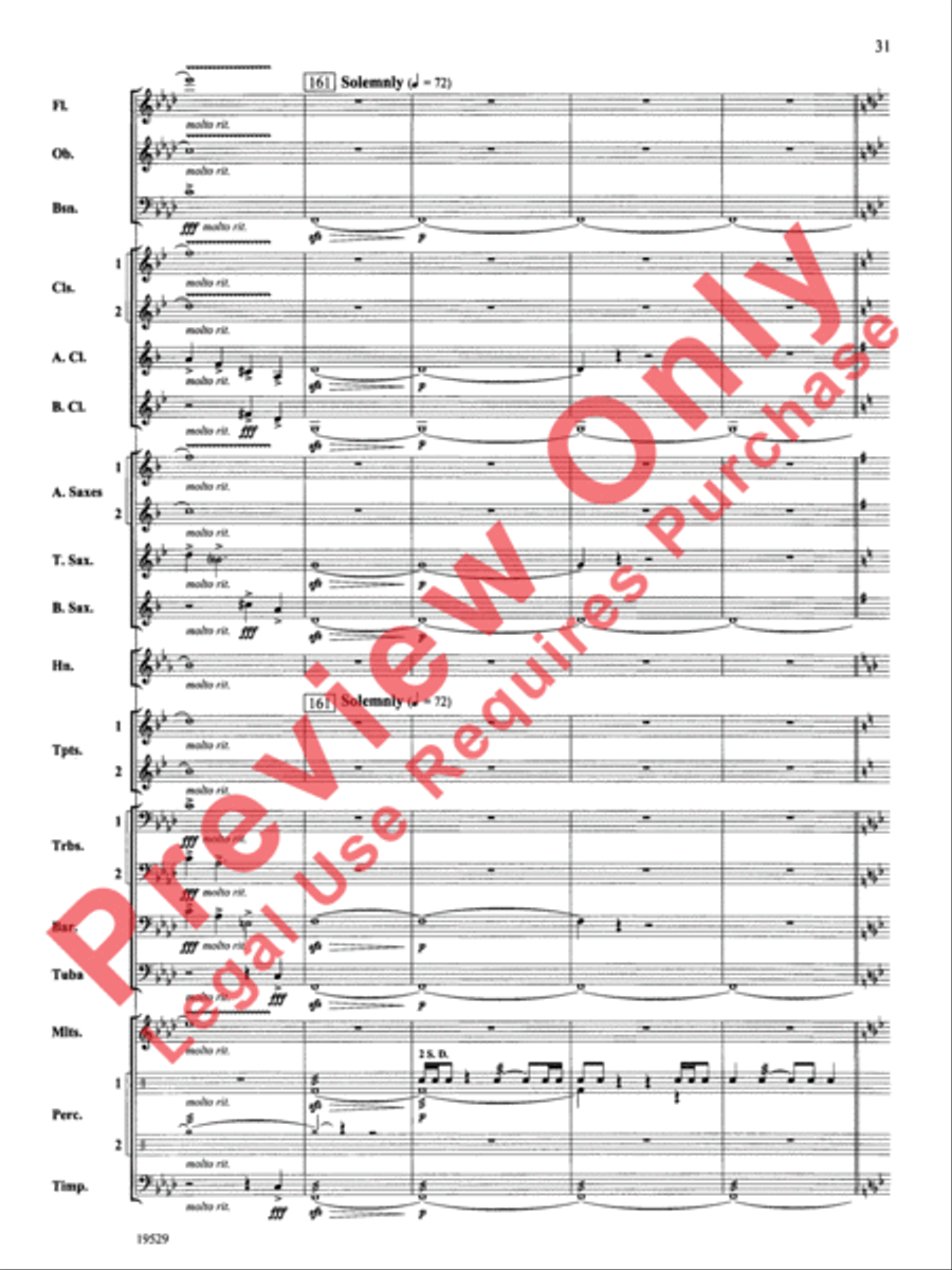 The Road Unknown Concert Band scores gallery preview page 32