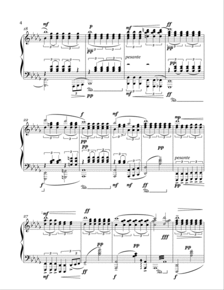Sonata Hymnica No. 4 Piano Solo scores gallery preview page 4