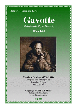Gavotte (Solo from the Organ Concerto) - Flute Trio
