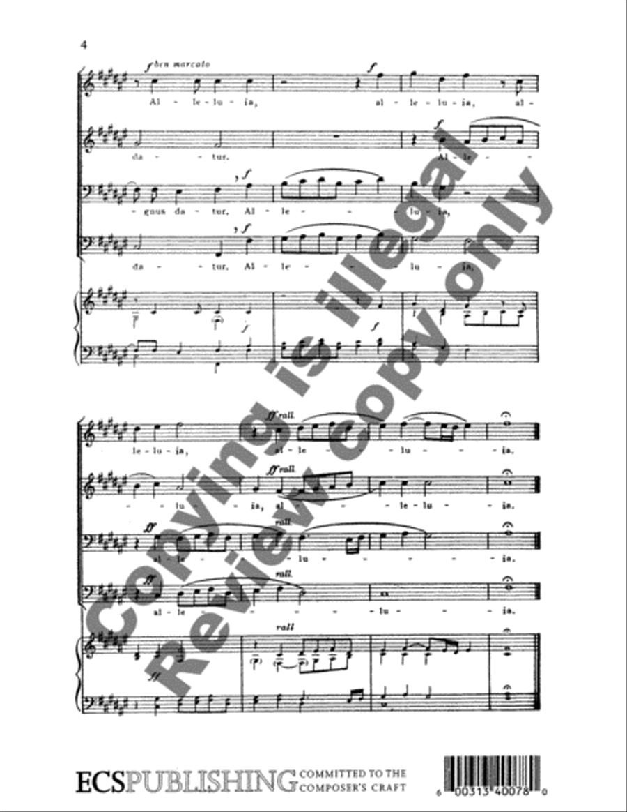 O Sacrum Convivium O Sacrum Convivium TTBB scores gallery preview page 4