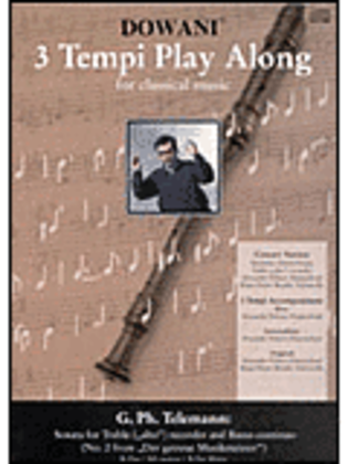 Book cover for Telemann – Sonata in B Flat Major for Treble (Alto) Recorder and Basso Continuo