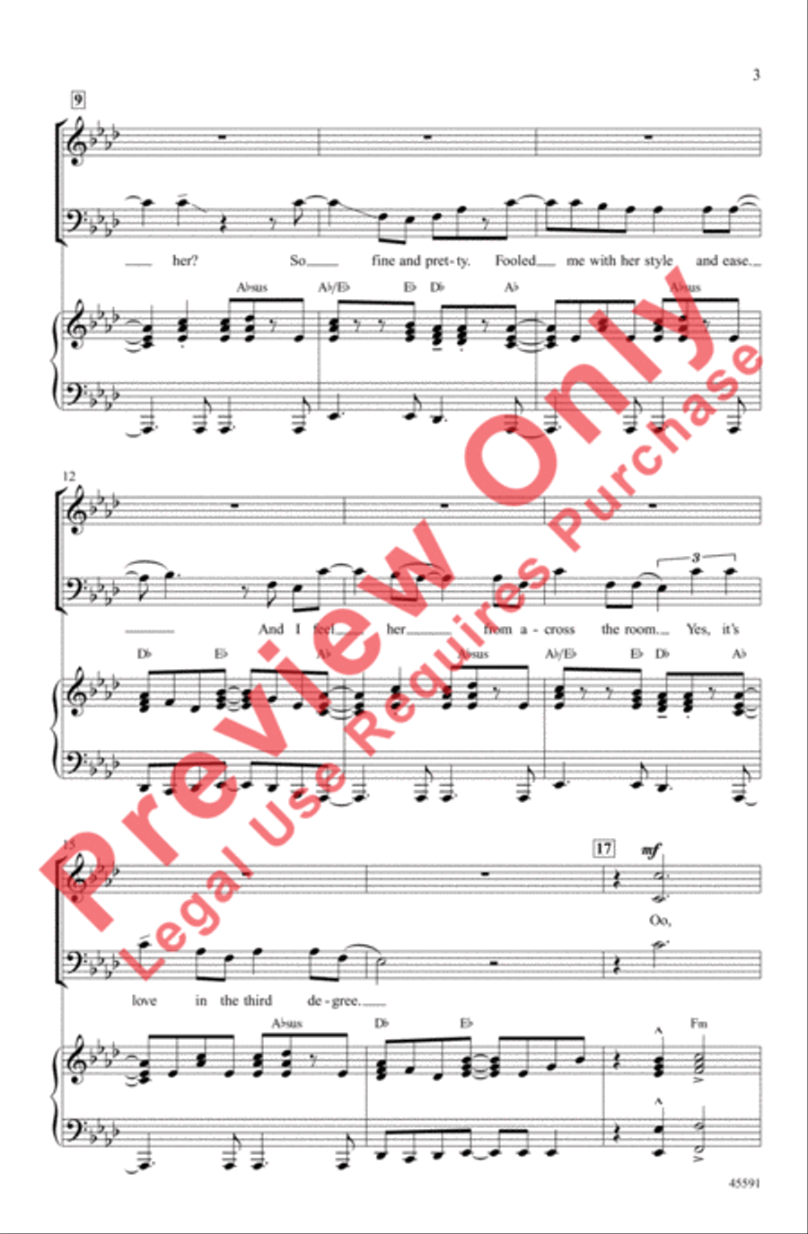 Dance the Night Away 4-Part scores gallery preview page 3