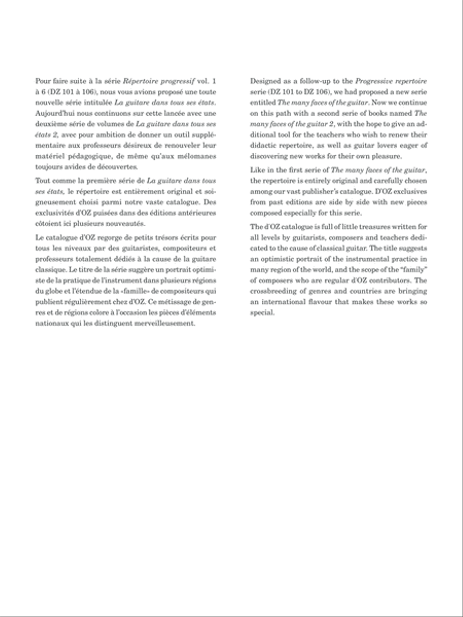 La guitare dans tous ses états, Série 2, vol. 1 Classical Guitar scores gallery preview page 2