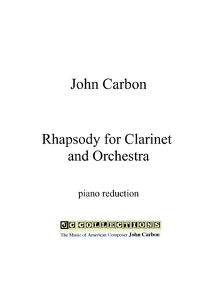 Book cover for Rhapsody for Clarinet and Orchestra