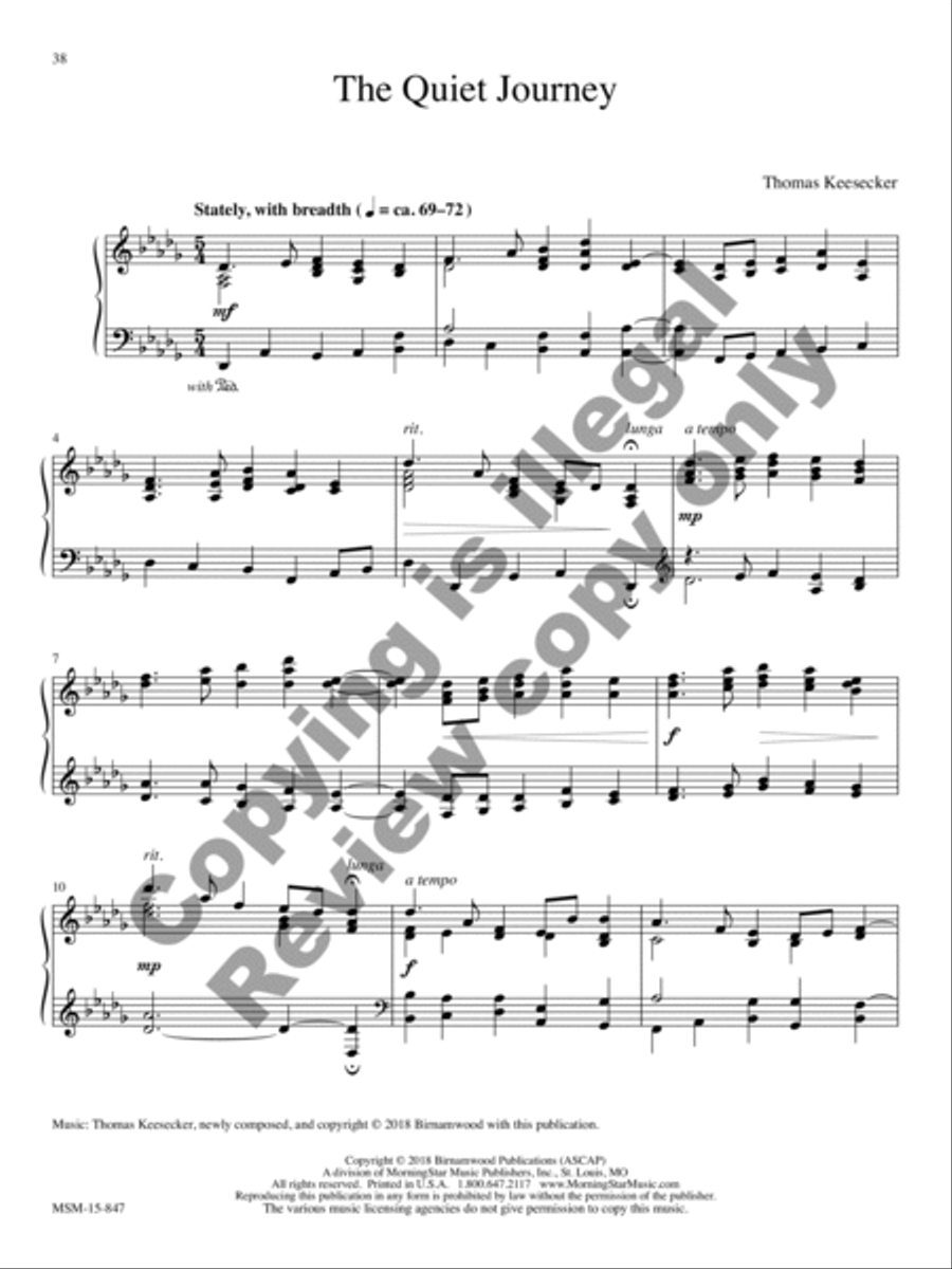 The Quiet Journey Piano Solo scores gallery preview page 14