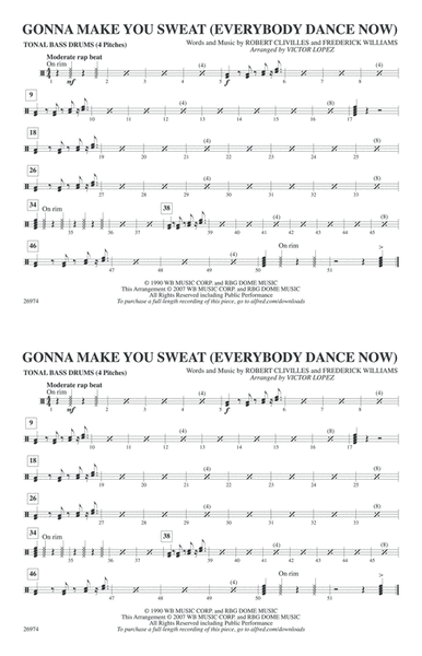 Gonna Make You Sweat (Everybody Dance Now): Tonal Bass Drum