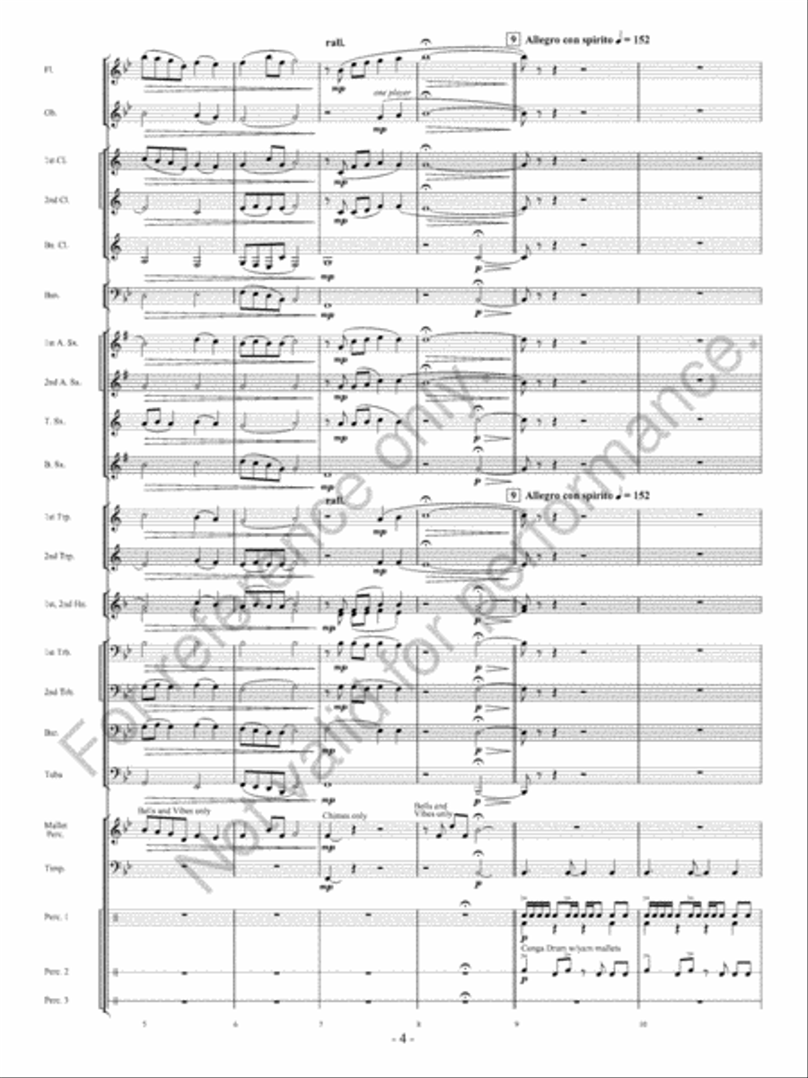 The Winds Of Change Concert Band scores gallery preview page 5