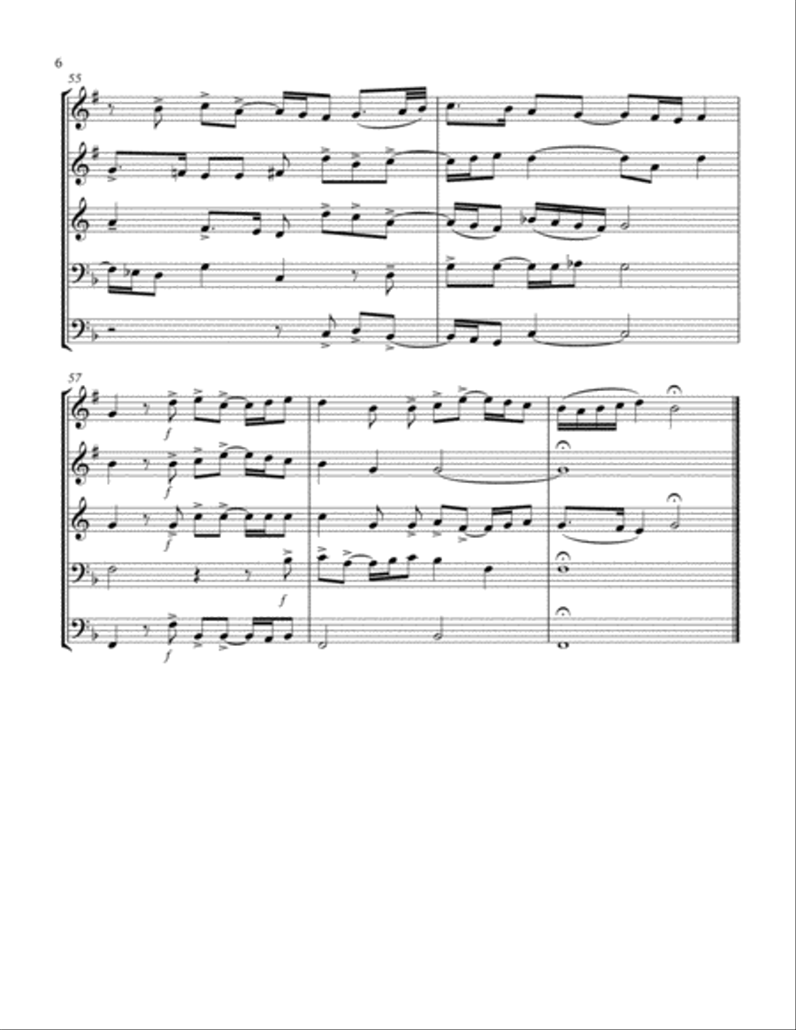 Cantate Domino Cantate Domino Brass Ensemble scores gallery preview page 6