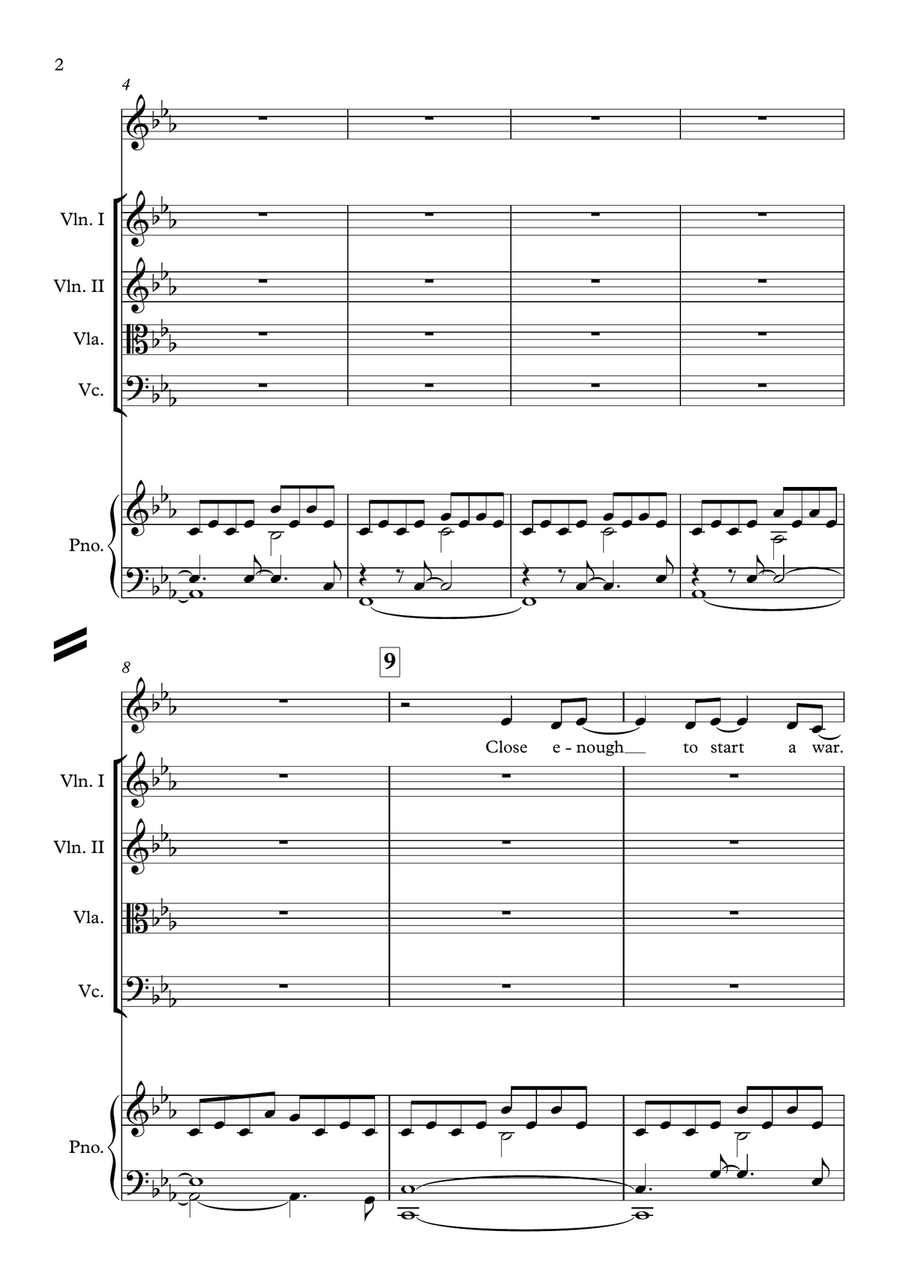 Turning Tables String Orchestra scores gallery preview page 2